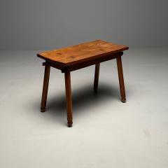 Rustic French Mid Century Modern Provincial Oak Console Table Farmhouse - 3408043