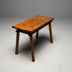 Rustic French Mid Century Modern Provincial Oak Console Table Farmhouse - 3408044