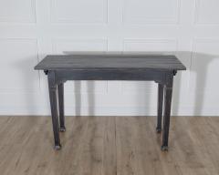 Rustic French Painted Console Table with Square Legs circa 1910 - 4223249