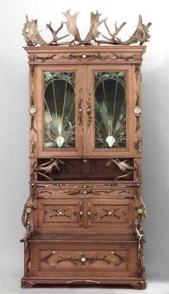 Rustic German 19th Cent Oak Cabinet - 643776