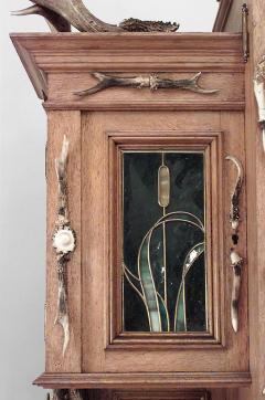 Rustic German 19th Cent Oak Hutch Cabinet - 643763
