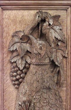 Rustic German 19th Cent Oak Hutch Cabinet - 643764