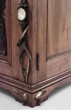 Rustic German 19th Cent Oak Hutch Cabinet - 643770