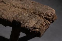 Rustic Hand Carved Bench France 19th Century - 4147225