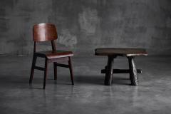 Rustic Hand Carved Side Table France 19th Century - 4506307