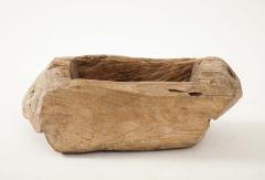 Rustic Hand Carved Wooden Vessel France 20th C - 4099990