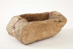 Rustic Hand Carved Wooden Vessel France 20th C - 4099999