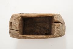 Rustic Hand Carved Wooden Vessel France 20th C - 4100001