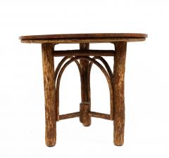 Rustic Hickory Small Round Cafe Table - 1437804