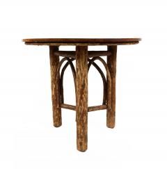 Rustic Hickory Small Round Cafe Table - 1437805