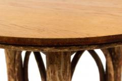 Rustic Hickory Small Round Cafe Table - 1437806