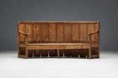 Rustic High Back Tavern Settle England 18th Century - 3791462