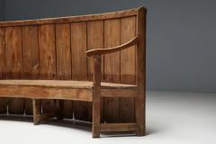 Rustic High Back Tavern Settle England 18th Century - 3791471