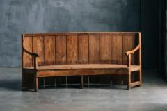 Rustic High Back Tavern Settle England 18th Century - 3791502