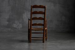 Rustic Ladder Back Armchair France Early 20th Century - 4529846