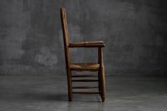 Rustic Ladder Back Armchair France Early 20th Century - 4529850