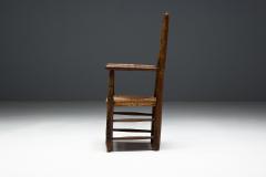 Rustic Ladder Back Armchair France Early 20th Century - 4529863