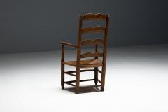 Rustic Ladder Back Armchair France Early 20th Century - 4529865