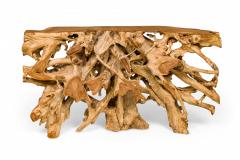 Rustic Live Edge Tree Root ConsoleTable - 2800535