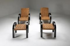 Rustic Modern Armchairs with Ottoman - 3386686