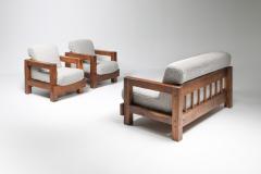 Rustic Modern Primitive Lounge Chairs in Boucl 1960s - 1931230