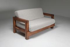 Rustic Modern Primitive Sofa in Boucl 1960s - 1931233