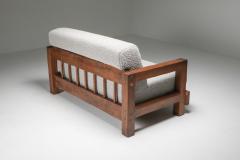 Rustic Modern Primitive Sofa in Boucl 1960s - 1931236