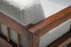 Rustic Modern Primitive Sofa in Boucl 1960s - 1931242