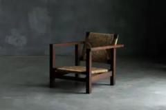 Rustic Modernist Easy Chair France 1950s - 3925318