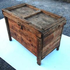 Rustic Moroccan Wooden Trunk Chest - 2634253