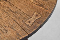 Rustic Oak Coffee Table Europe 1950s - 3886847