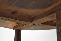 Rustic Oak Coffee Table Europe 1950s - 3886850