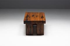 Rustic Oak Coffee Table Mid 20th Century - 4821466