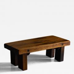 Rustic Oak Coffee Table Mid 20th Century - 4825905