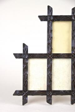 Rustic Photo Frame Black Forest Hand Carved Austria circa 1880 - 3483891