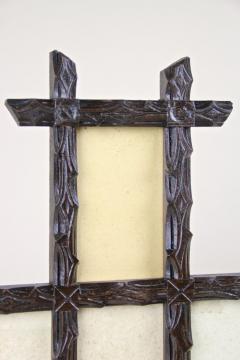 Rustic Photo Frame Black Forest Hand Carved Austria circa 1880 - 3483895