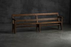 Rustic Pine Bench France circa 1900 - 4606710