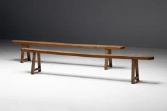 Rustic Primitive Benches France 19th Century - 3722820