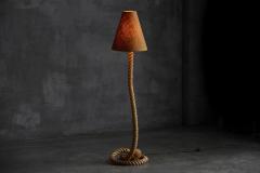 Rustic Rope Floor Lamp with Jute Shade France 1970s - 4342230