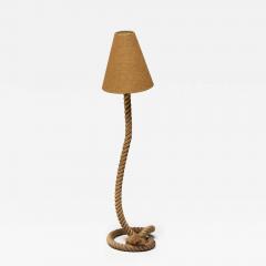 Rustic Rope Floor Lamp with Jute Shade France 1970s - 4344326