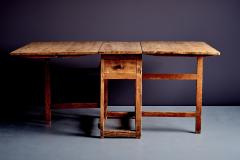 Rustic Slagbord Drop Leaf Table in Pine with two folding Leaves - 4483956