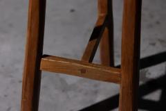 Rustic Solid Wood Bar Stools France 1950s - 4135076