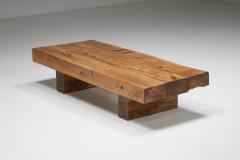 Rustic Solid Wood Coffee Table 1950s - 2150272