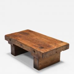 Rustic Solid Wood Coffee Table 1950s - 2413318