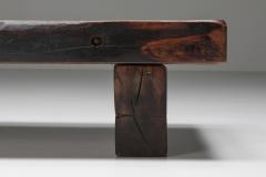 Rustic Solid Wood Coffee Table 1950s - 2411291