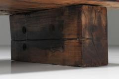 Rustic Solid Wood Coffee Table 1950s - 2411295