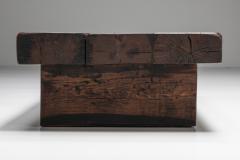 Rustic Solid Wood Coffee Table 1950s - 2411296