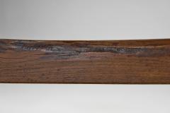 Rustic Solid Wood Coffee Table with Cross Legs France 19th Century - 4174442