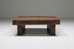 Rustic Solid Wood Craftsman Coffee Table 1950s - 2125976