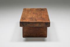 Rustic Solid Wood Craftsman Coffee Table 1950s - 2126066
